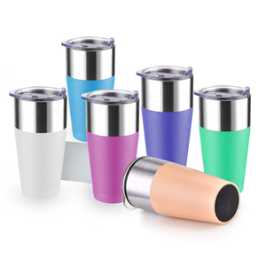 كوب من الفولاذ المقاوم للصدأ بجدار مزدوج هدية شتوية 20 أونصة