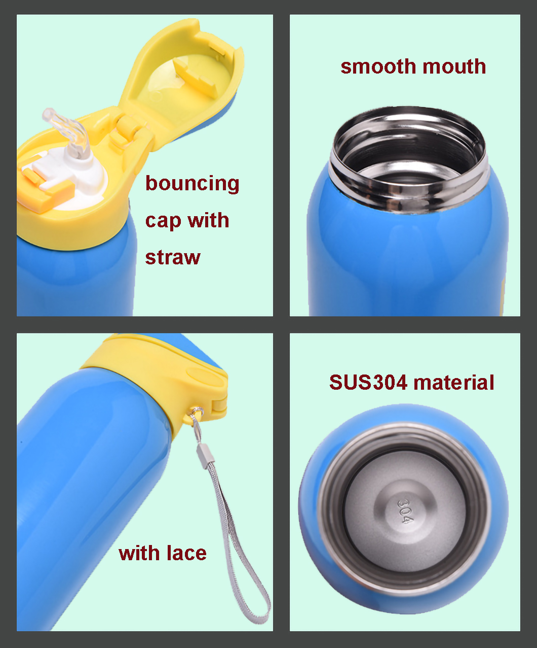زجاجة مياه رياضية معزولة