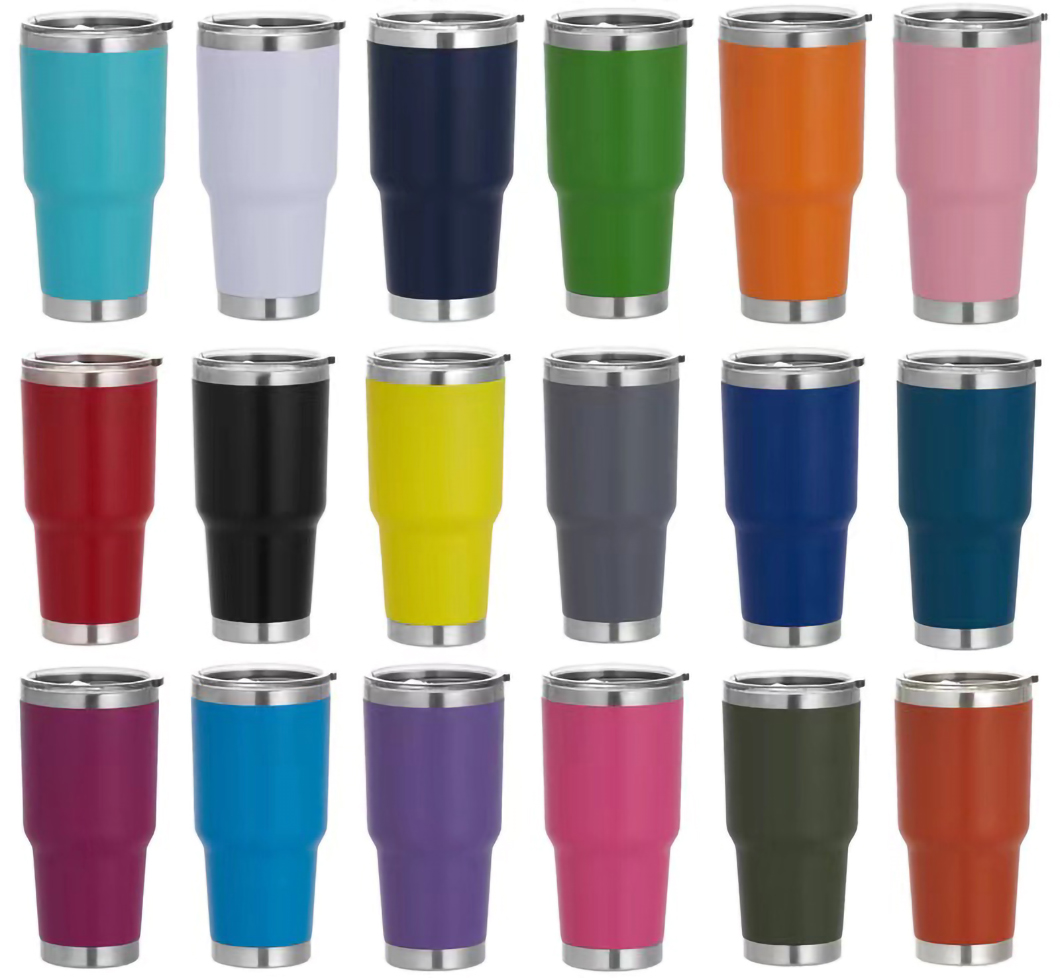 أكواب البهلوان الحرارية المعزولة الحرارية مع الشركة المصنعة للغطاء 