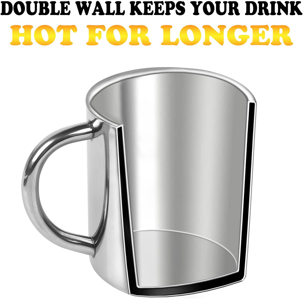 Wholesell رخيصة الفولاذ المقاوم للصدأ أكواب القهوة للترويج 