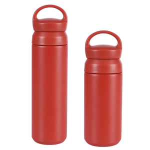 زجاجة مياه مفرغة من الهواء، كوب قهوة من الفولاذ المقاوم للصدأ بمقبض