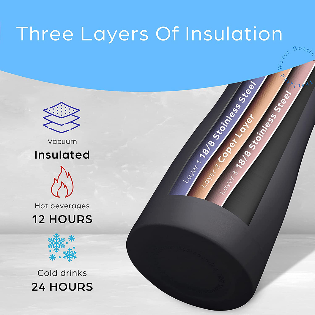 الجزء الأكبر حافظ على زجاجة ماء لركوب الدراجات المعزول القابل لإعادة الاستخدام