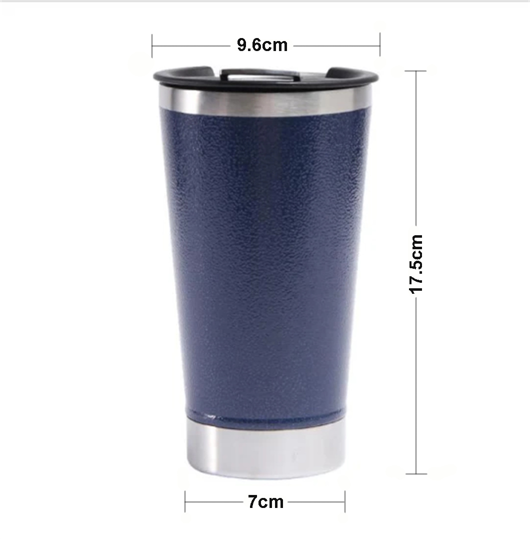 Wholesell تبقي أكواب البيرة المعدنية القابلة لإعادة الاستخدام الباردة مع فتاحة