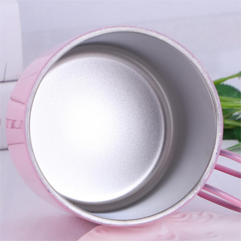 سهلة حمل كوب التخييم في الهواء الطلق المعدني في الهواء الطلق مع مقبض